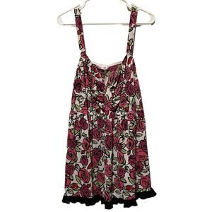 Cacique Intimates Roses Sleep Tank Top